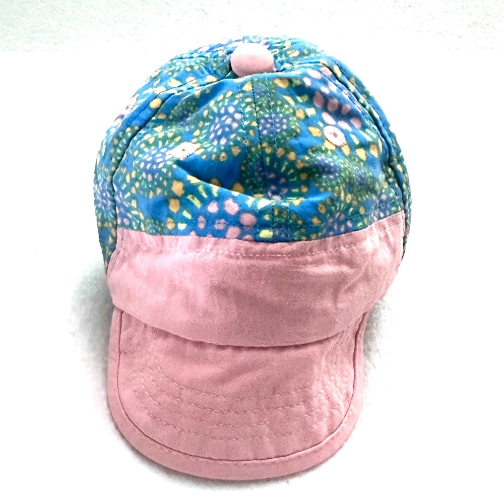 Patagonia Baby Baggies Capilene 6M Floral Sun Bucket Hat Recycled Nylon